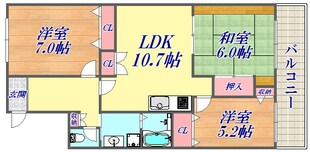 カナル兵庫の物件間取画像